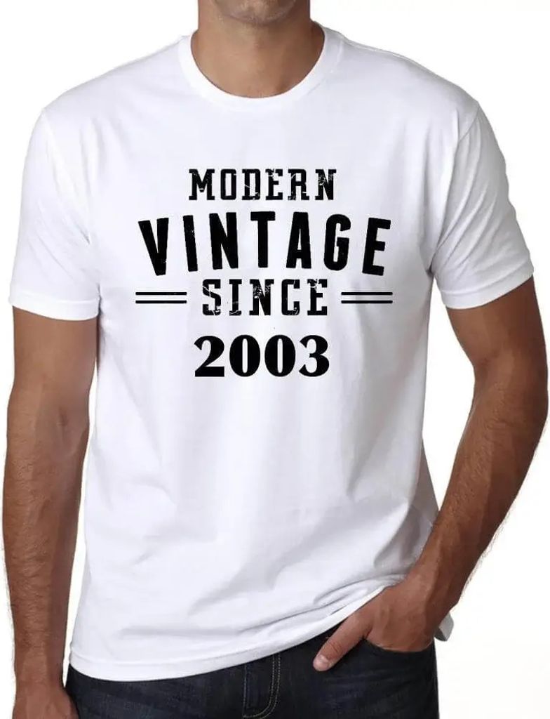 Herren Grafik T-Shirt Moderner Jahrgang seit 2003 – Modern Vintage Since 2003 – Geschenk 21. Geburtstag Jahrestag 21 Jahre Jubiläum 21 Jährig...