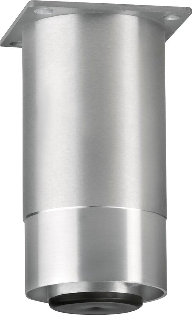 Dekorfuß Fuß ø 60 mm, Länge 190 mm, Aluminium matt geschliffen/glanz
