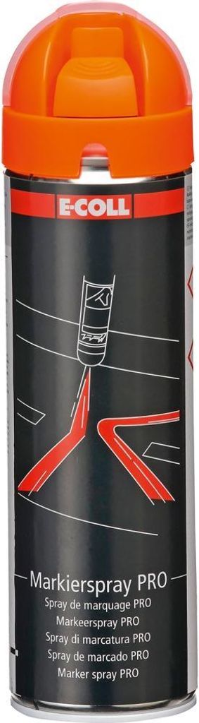 E-COLL PRO Markierspray glänzend weiss, 500 ml Spraydose, Produktbild 