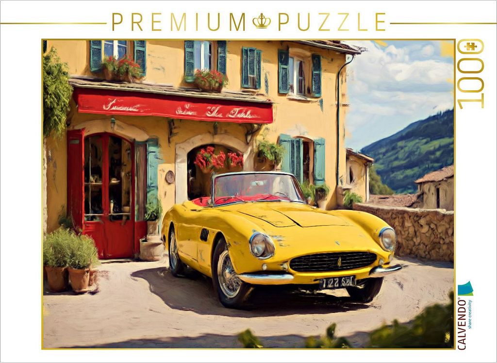 CALVENDO Puzzle Der Ferrari 250 GT wurde als CabrioVersion von 1955 bis 1962 produziert. | 1000 Teile Lege-Größe 64x48cm Foto-Puzzle für glückl...