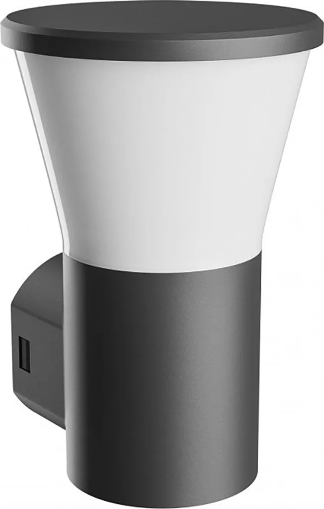 Applique Murale pour Entrée et Terrasse Stella Noire LED CCT IP44 6W