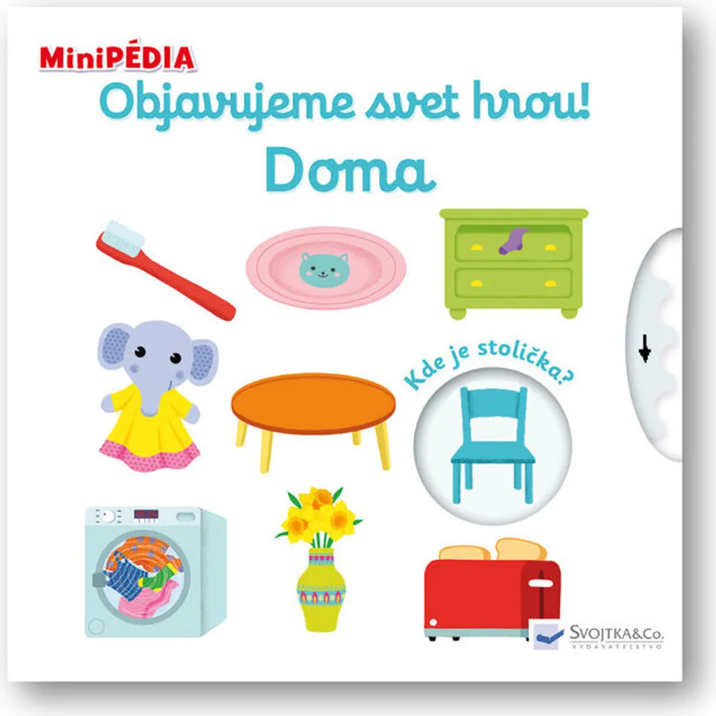 Imagier Cartonné MiniPÉDIA pour Bébé - Apprendre la Maison en Jouant
