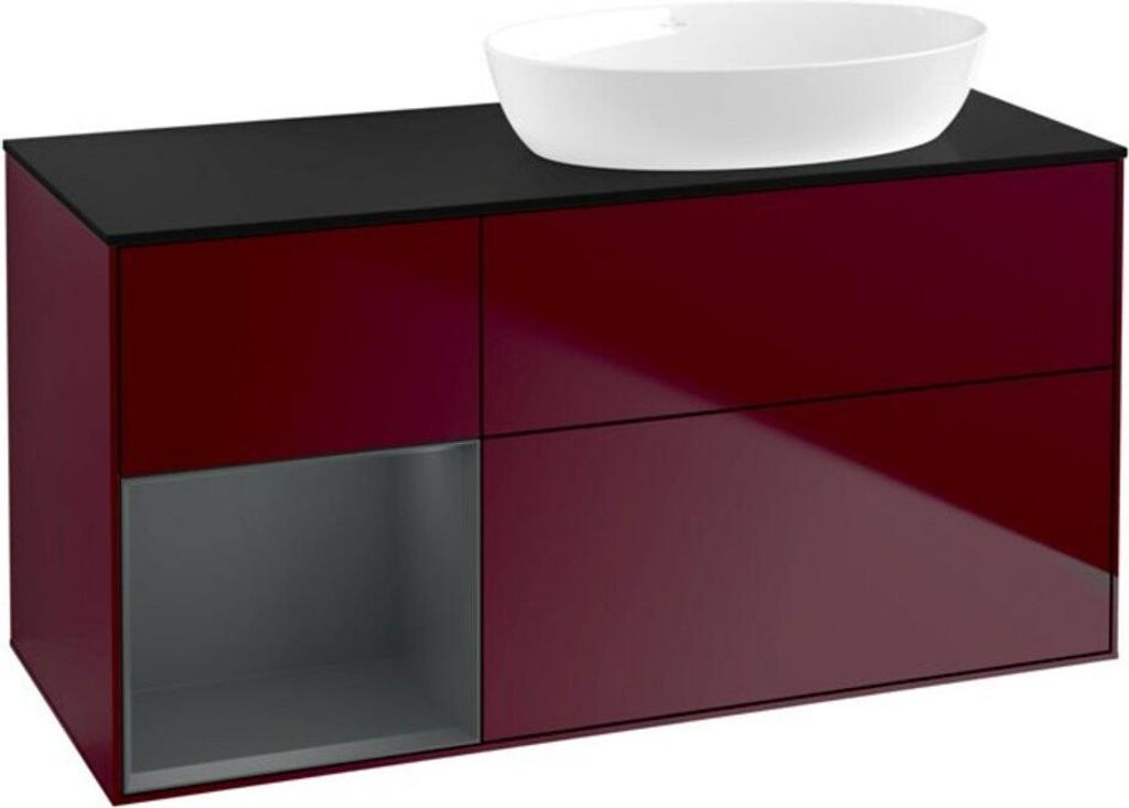 V&B Waschtischunterschrank Finion 120cm, Pl bla m, Reg md m Lac, Peo m
