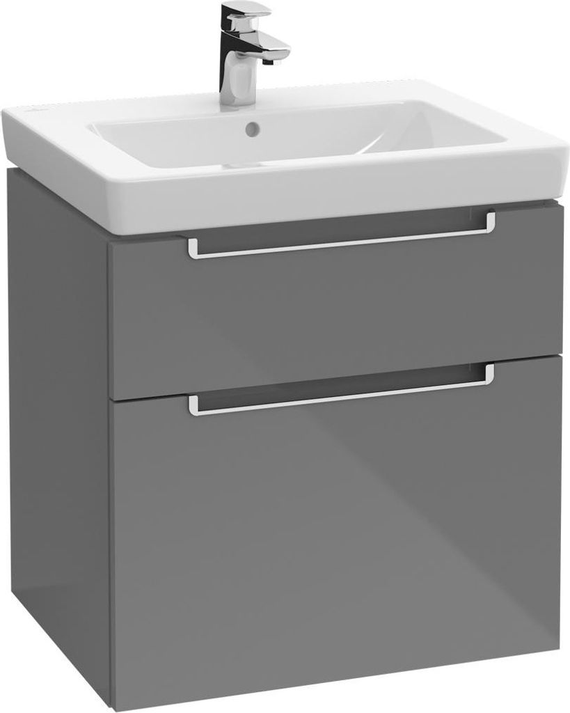 Villeroy & Boch Waschtischunterschrank SUBWAY 2.0 für Waschtische 537 x 590 x 423 mm Glossy Grey