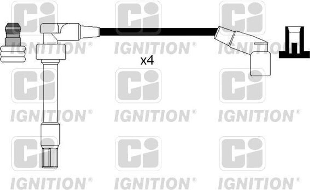QUINTON HAZELL XC1125 Zündkabelsatz Zündleitungssatz für BMW 3 Limousine (E36) 3 Coupe (E36) 3 Compact (E36) Z3 Roadster (E36)