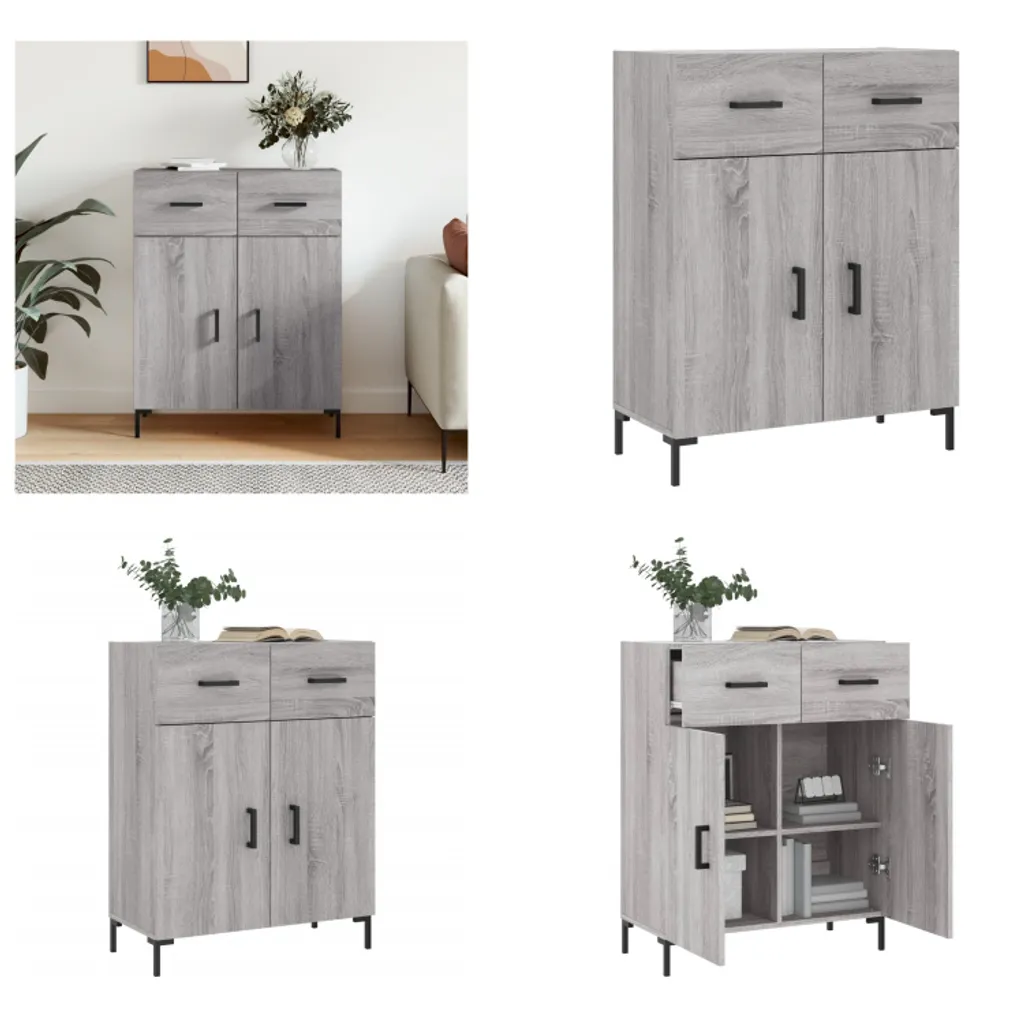 Trasforma la tua Casa con la Credenza Grigio Sonoma vidaXL 90cm