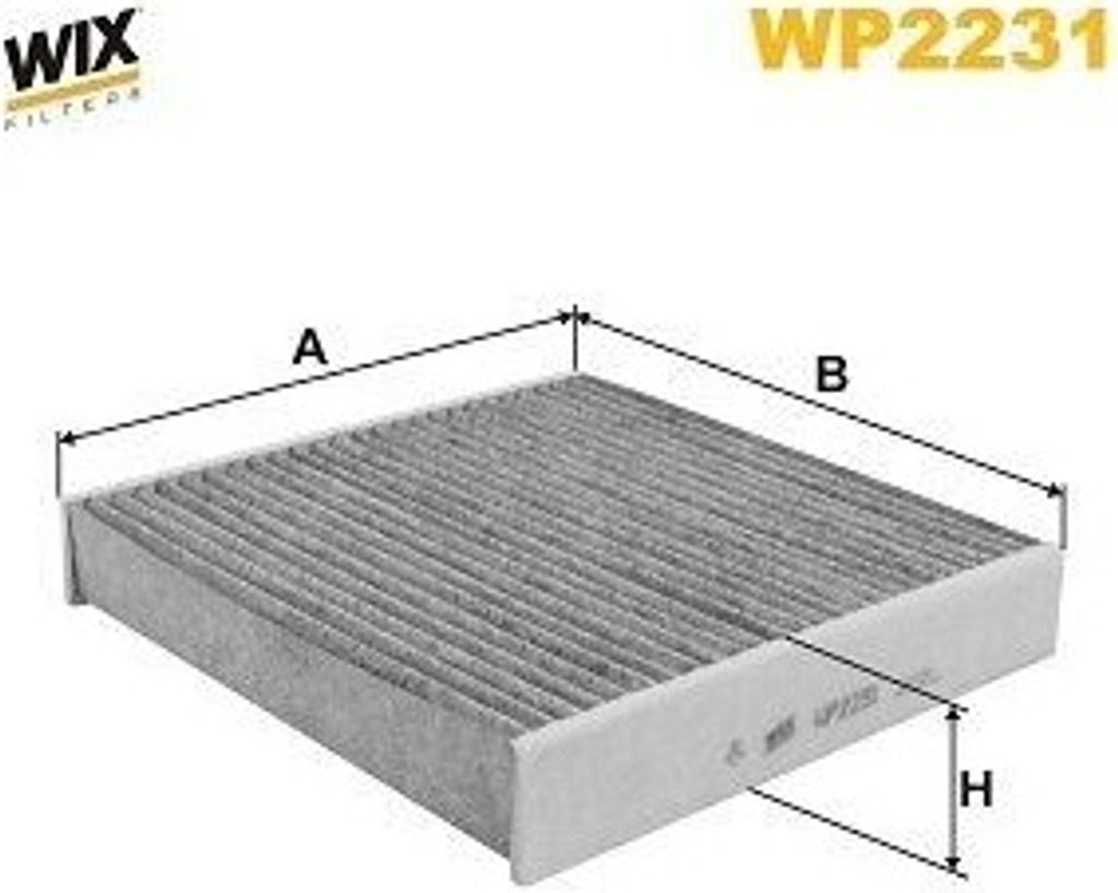 WIX FILTERS WP2231 Innenraumfilter Pollenfilter für LAND ROVER Discovery V (L462) Aktivkohle