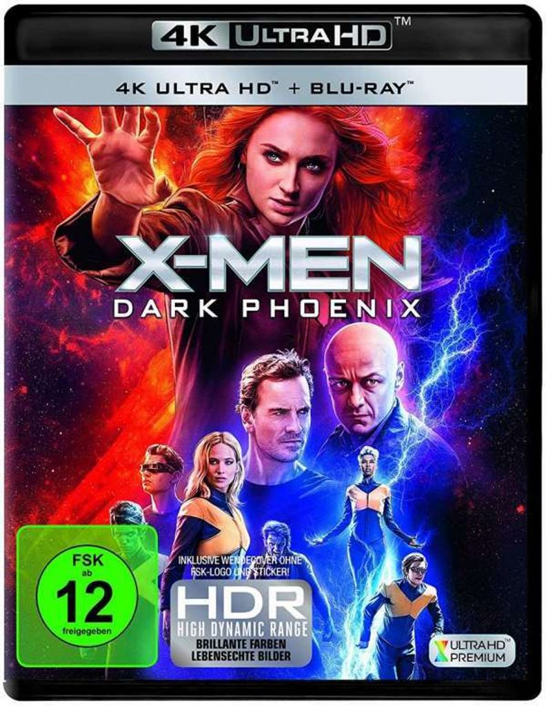 X-Men - Dark Phoenix (UHD+BR) 2Disc Min: 118DD5.1WS  4K Obrázok produktu 
