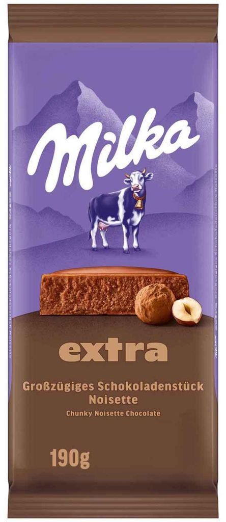 Milka EXTRA Noisette tablette de chocolat avec pâte de Image du produit 