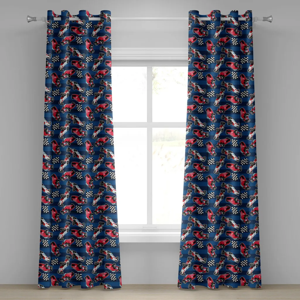 Rideaux Anti-Lumière pour Sommeil Enfant Motif Voiture Course 280x245 cm