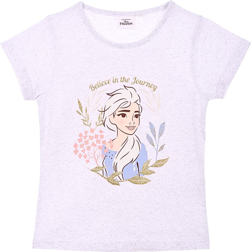 T-Shirt Frozen Elsa Grau 110 cm