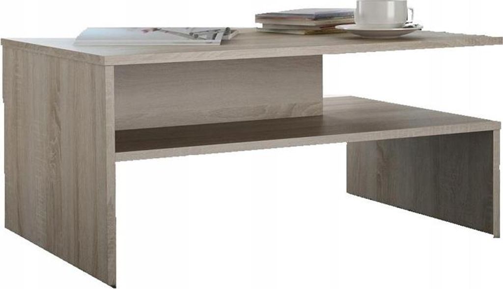 MATKAM Moderner Couchtisch OLA, H50 x B100 x T48 cm, Robuste Qualität, ideal für jedes Interieur (Sonoma Eiche)