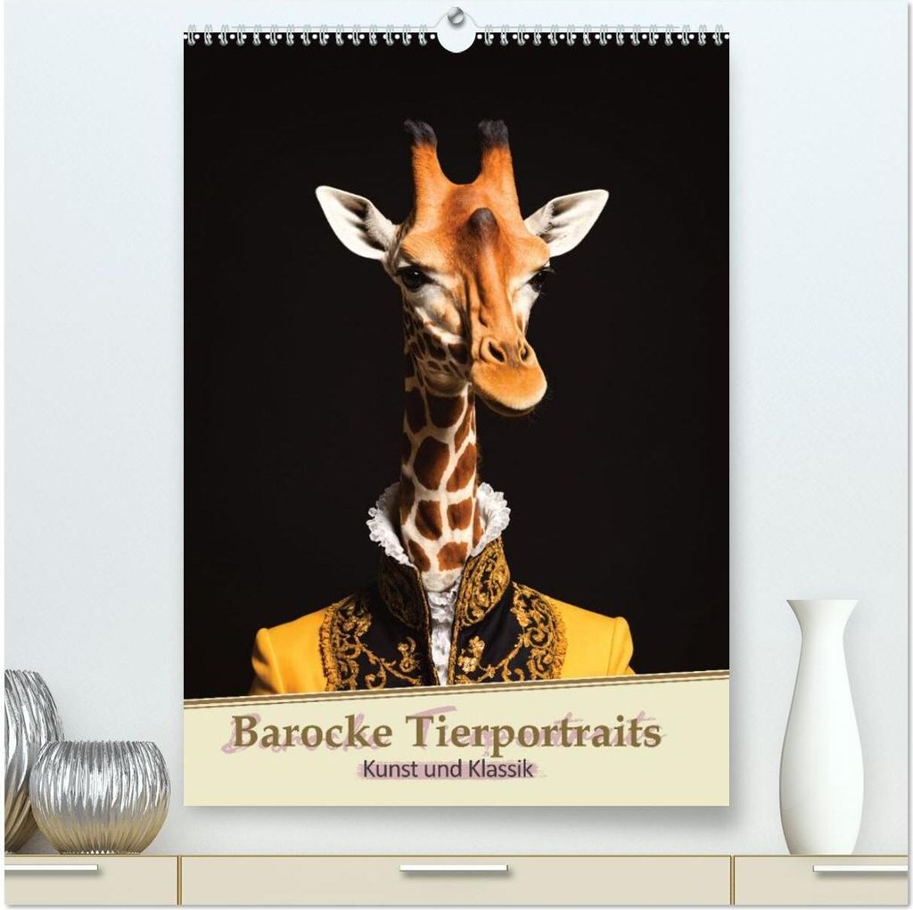 Barocke Tierportraits - Kunst und Klassik (hochwertiger Premium Wandkalender 2026 DIN A2 hoch), Kunstdruck in Hochglanz