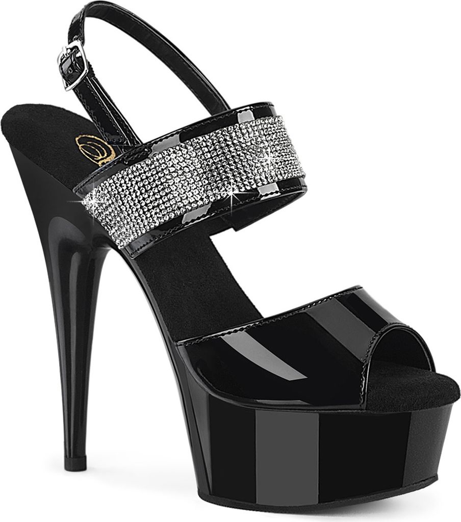 DELIGHT-639 Damen Sandale von Pleaser, Schwarz EU 43, US 13