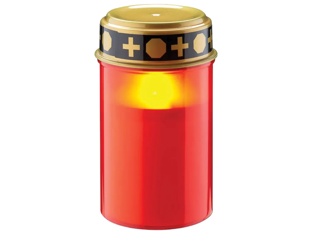 No-Name 60335 Lumino Votivo LED Rosso Oro 2700K Batteria IP44