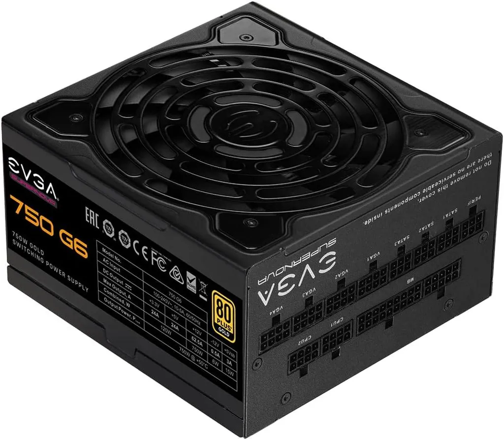 Alimentation PC ATX Modulaire EVGA 750W Gold G6 Haute Performance