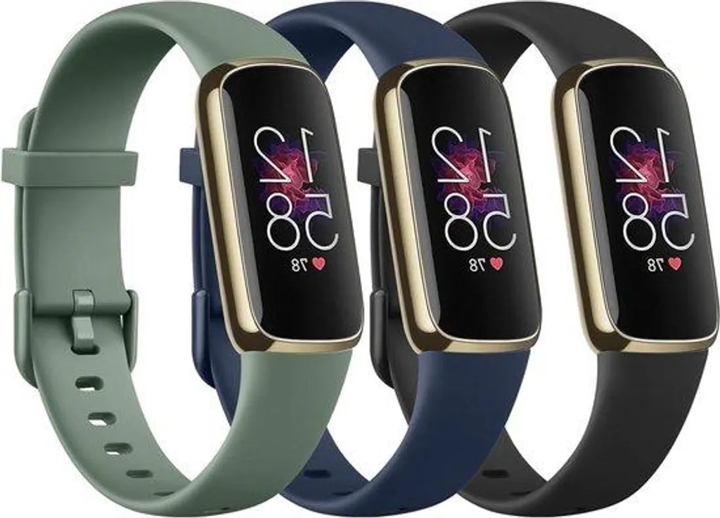 Bracelets de rechange en silicone pour montre de sport - Pack de 3