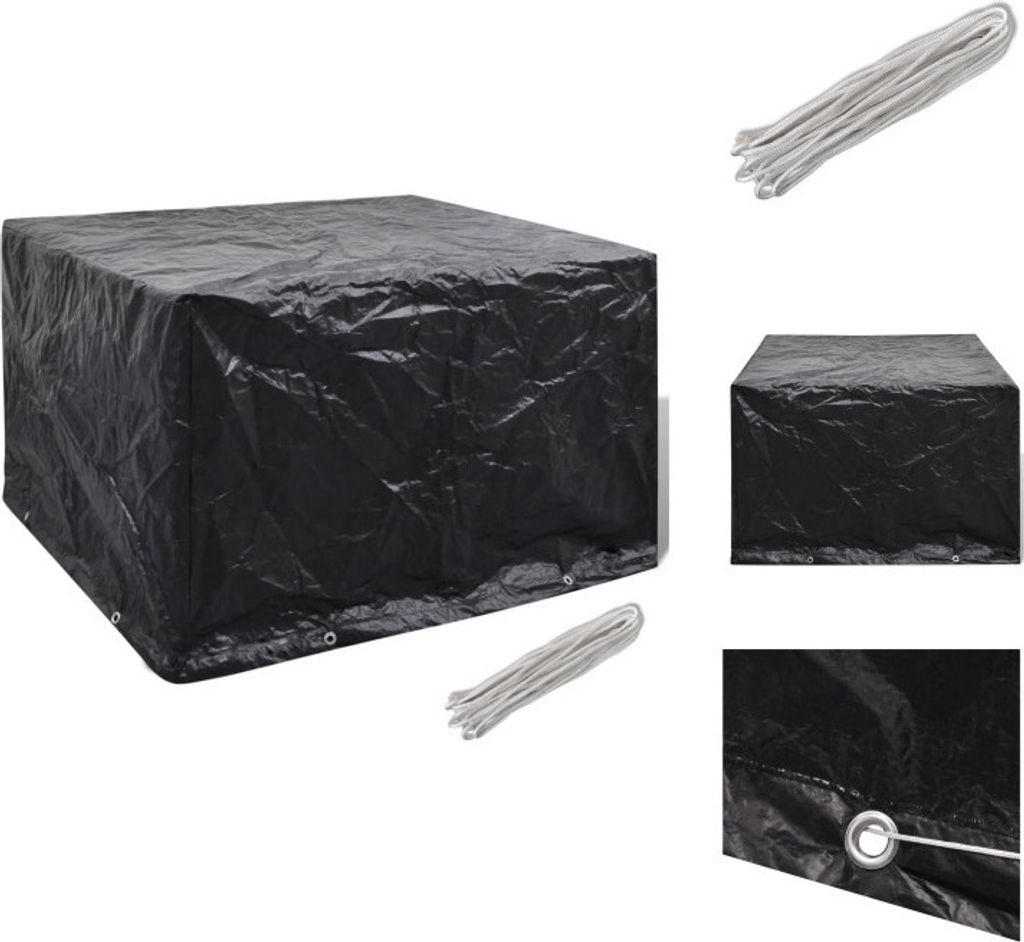 vidaXL Gartenmöbel-Abdeckung 8 Ösen 135x135x90 cm - Gartenmöbel-Schutzhüllen
