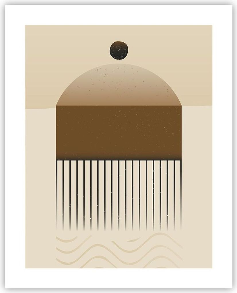 Poster - Poster ohne Rahmen - Abstraktion Geometrisch Boho - 40x50 cm - Wand Bild - Wanddeko - Wandbilder - Kunstposter - Wandposter - Bilder - Kun...