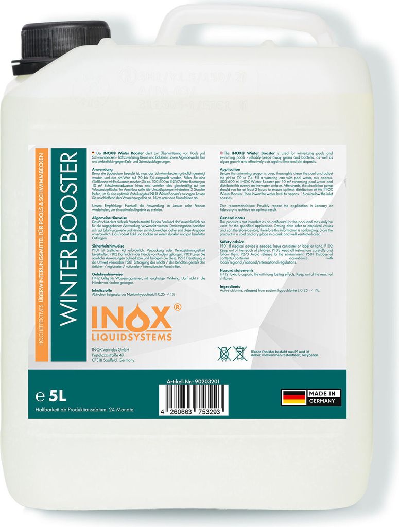 INOX® Winter Booster, 5L - Profi Pool Wintermittel, Produktbild 