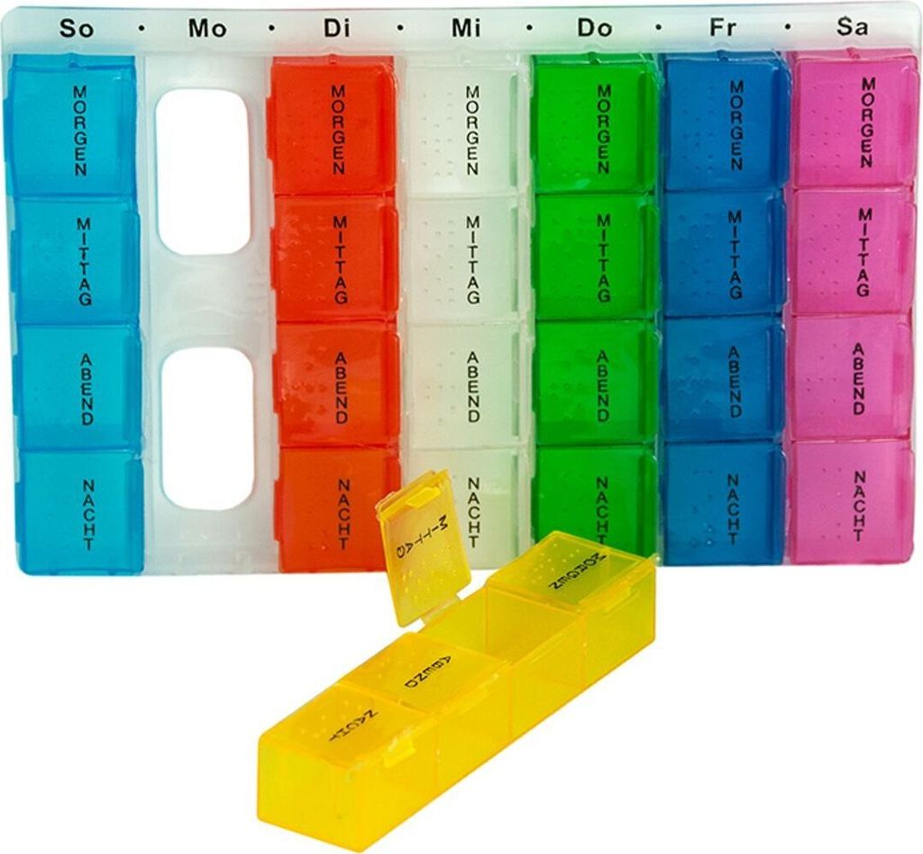 Pillenbox farblich 7-Tageansicht Produktbild 2