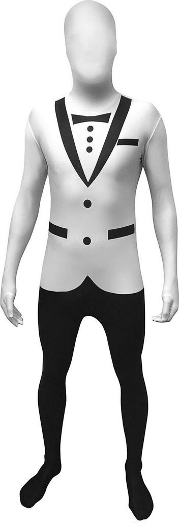 Tuxedo Partyanzug weiß Karneval Faschingskostüm Größe: M