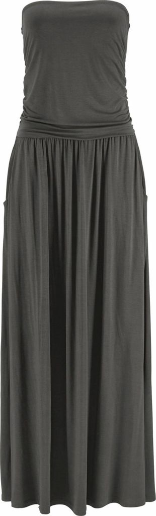 LASCANA Maxikleid mit schmalem Oberteil und Taschen khaki Größe 38