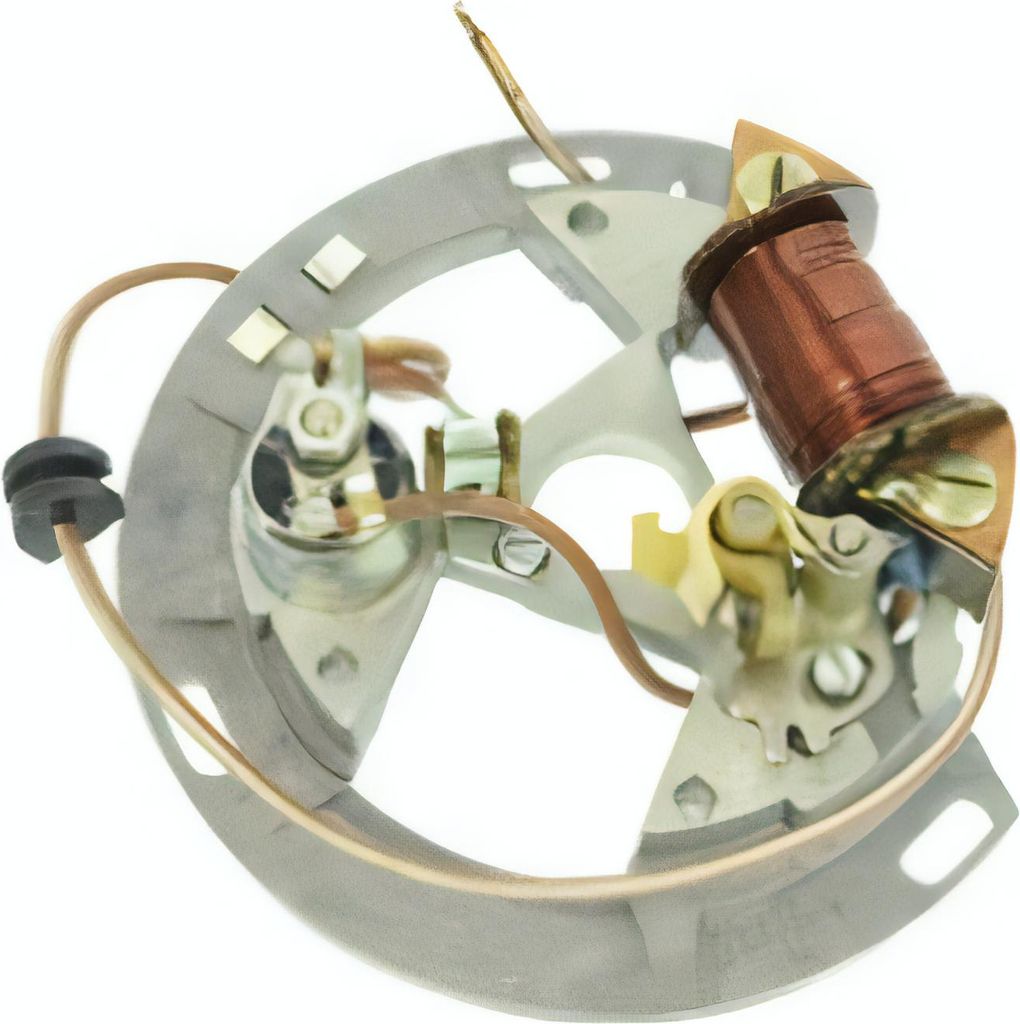 Grundplatte 8302.1-100 für Unterbrecherzündung, ohne Lichtspulen - Aufbausatz Rasenmäher BM40