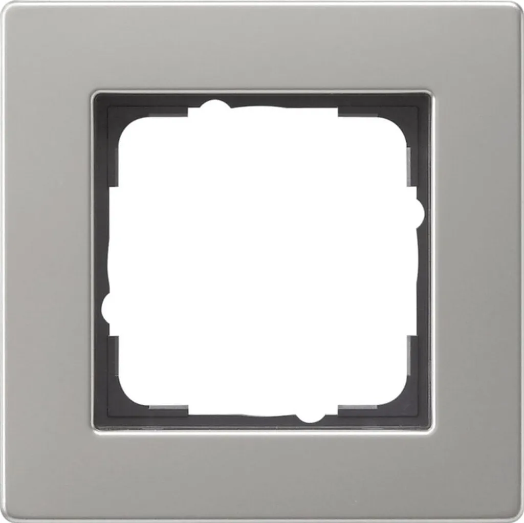Plaque de finition 1 poste Gira Esprit Lin 0211335 pour prise murale