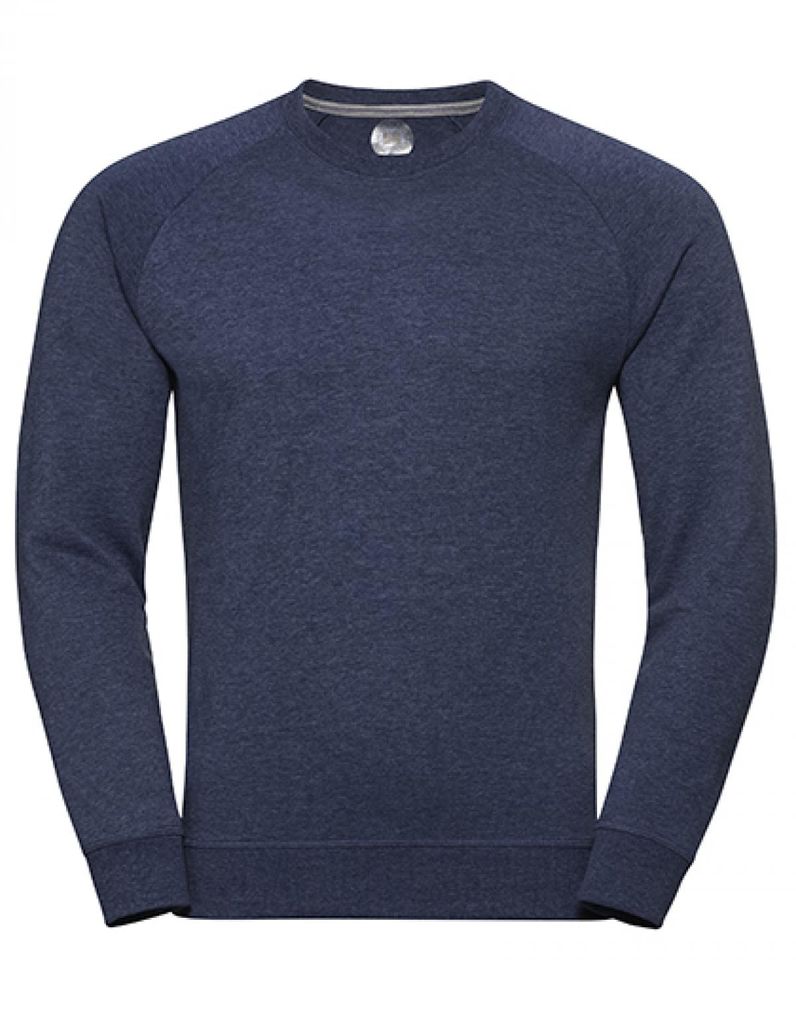 Herren HD Raglan Sweat / Zeitgemäße, schmale Passform - Farbe: Bright Navy Marl - Größe: XS