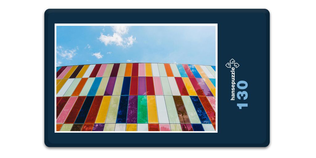 hansepuzzle 17721 - Fassade Puzzle, 130 Teile, Gebäude, 28,7 x 20,0cm mit hochwertiger Aufbewahrung, Kartonbox und wiederverschließbarem Beutel