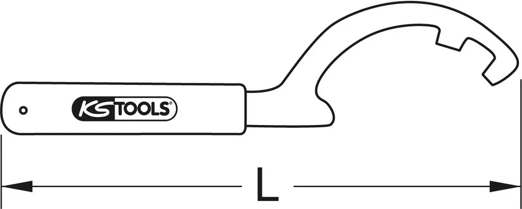 Clé d'accouplement B-C Ø 12 mm KS TOOLS BRONZEplus Anti-déflagrante Or - 2