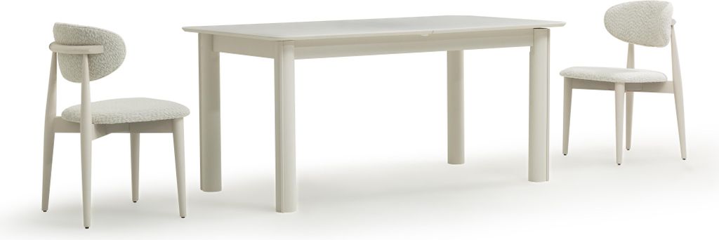 5-teiliges Esszimmer-Set – Esstisch und 4 Stühle im Modernen Stil