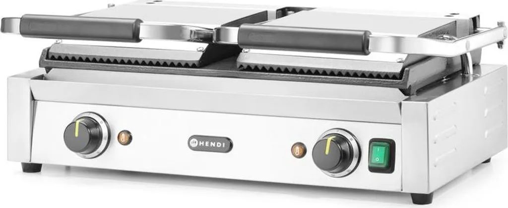 Appareil à grillades double Hendi pour cuisson simultanée mixte pro