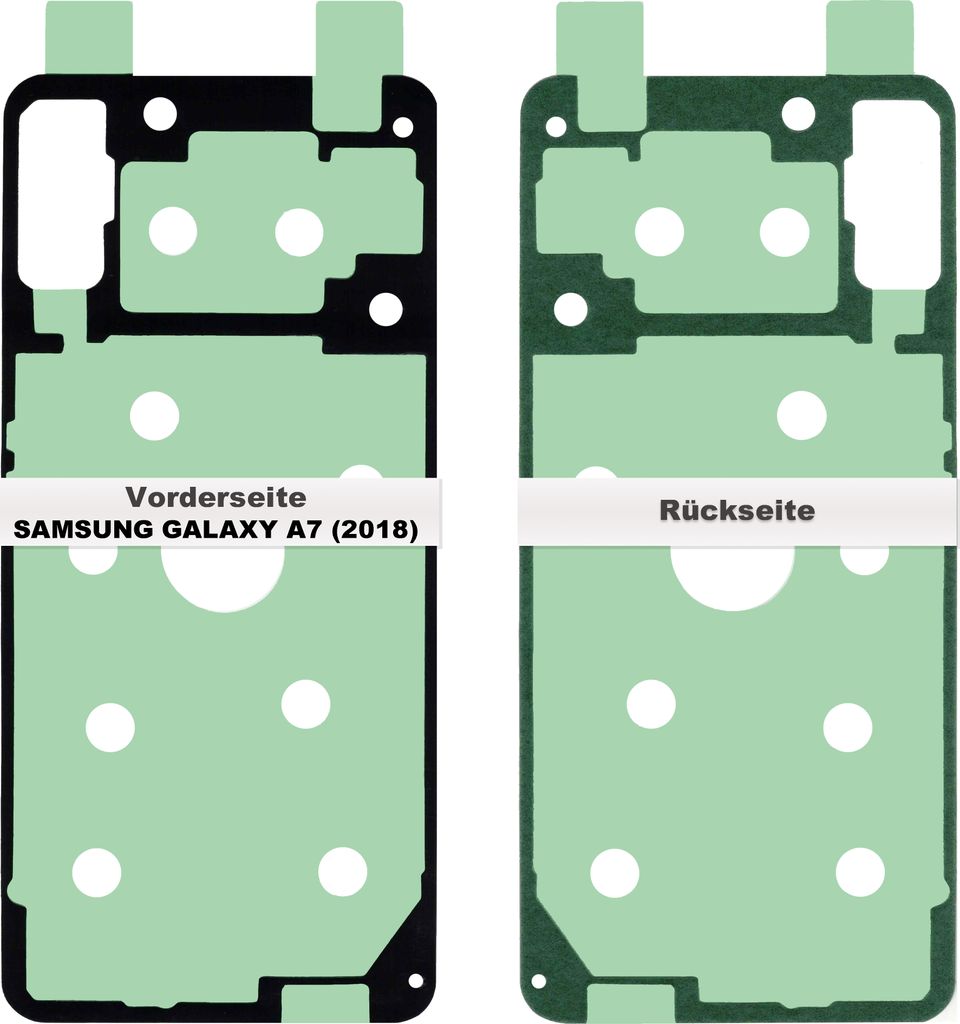 Samsung Galaxy A7 2018 A750F Akkudeckel Kleber Dichtung Produktbild 