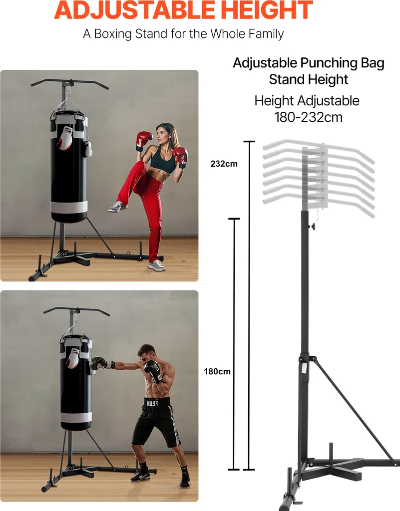 Support sac de boxe et tractions pour entraînement MMA et musculation - 3