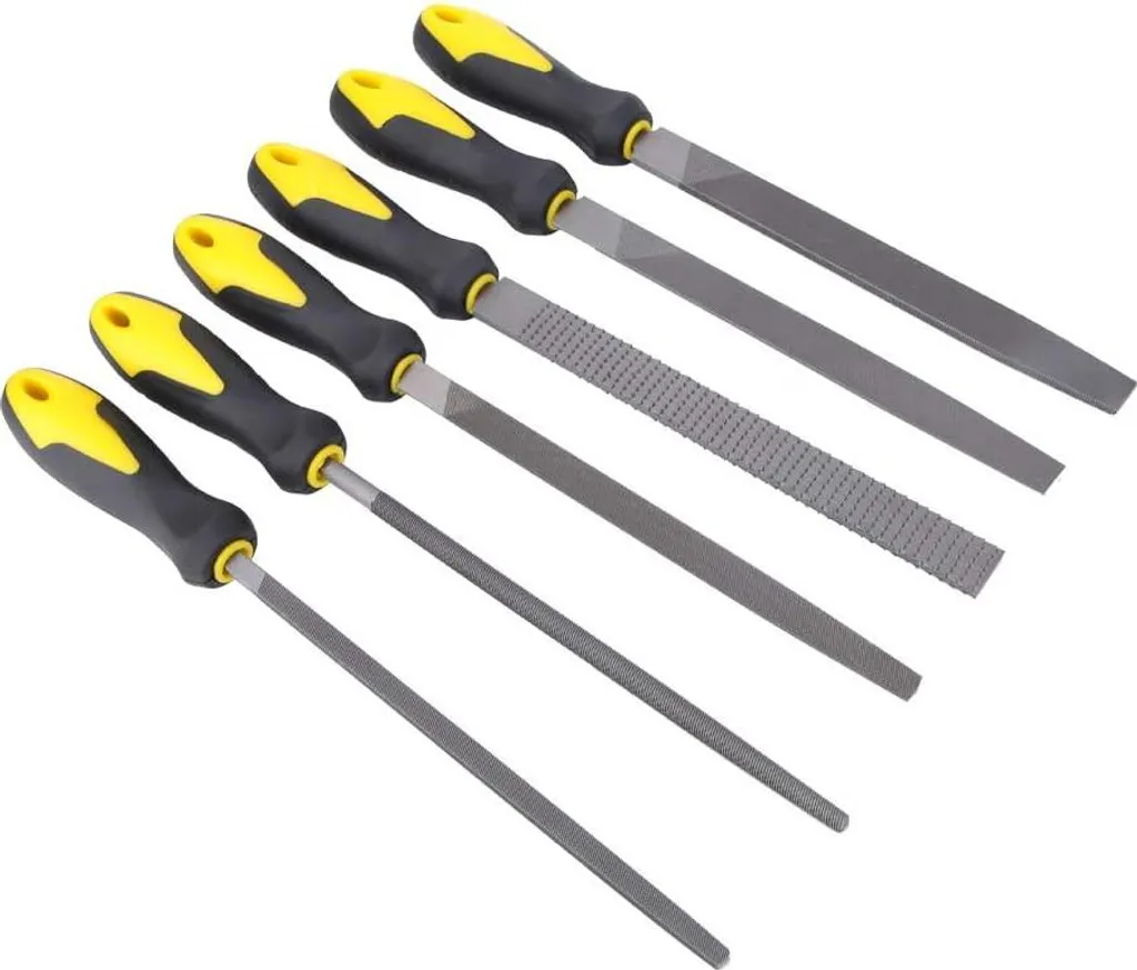 Ajustez vos pièces avec ce jeu de 6 limes de 20 cm multi-usages - 4