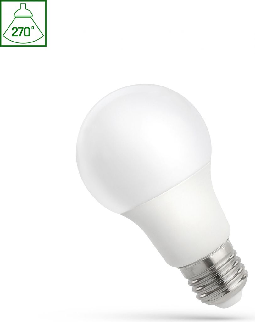 Spectrum LED Leuchtmittel Birnenform A60 9W E27 matt 820lm Produktbild 1