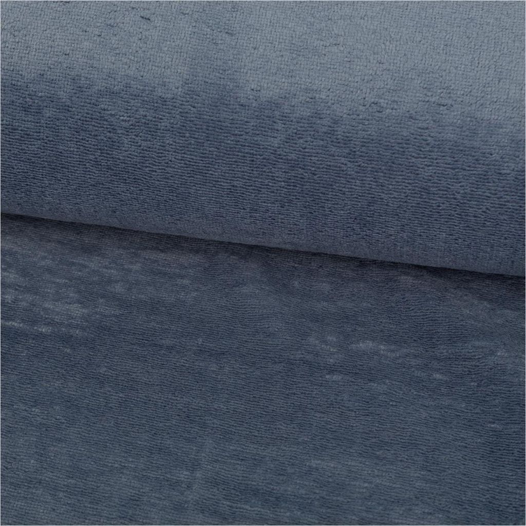 Bambus Fleeceblau 1,45m | Weicher Fleece Bambus & Baumwolle Meterware