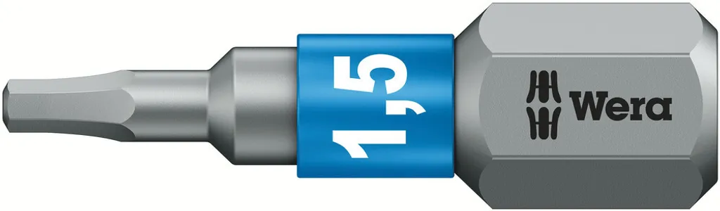 Bit Wera Hex-Plus 1.5mm 05056680001 - Resistenza Extra per Officina - 1