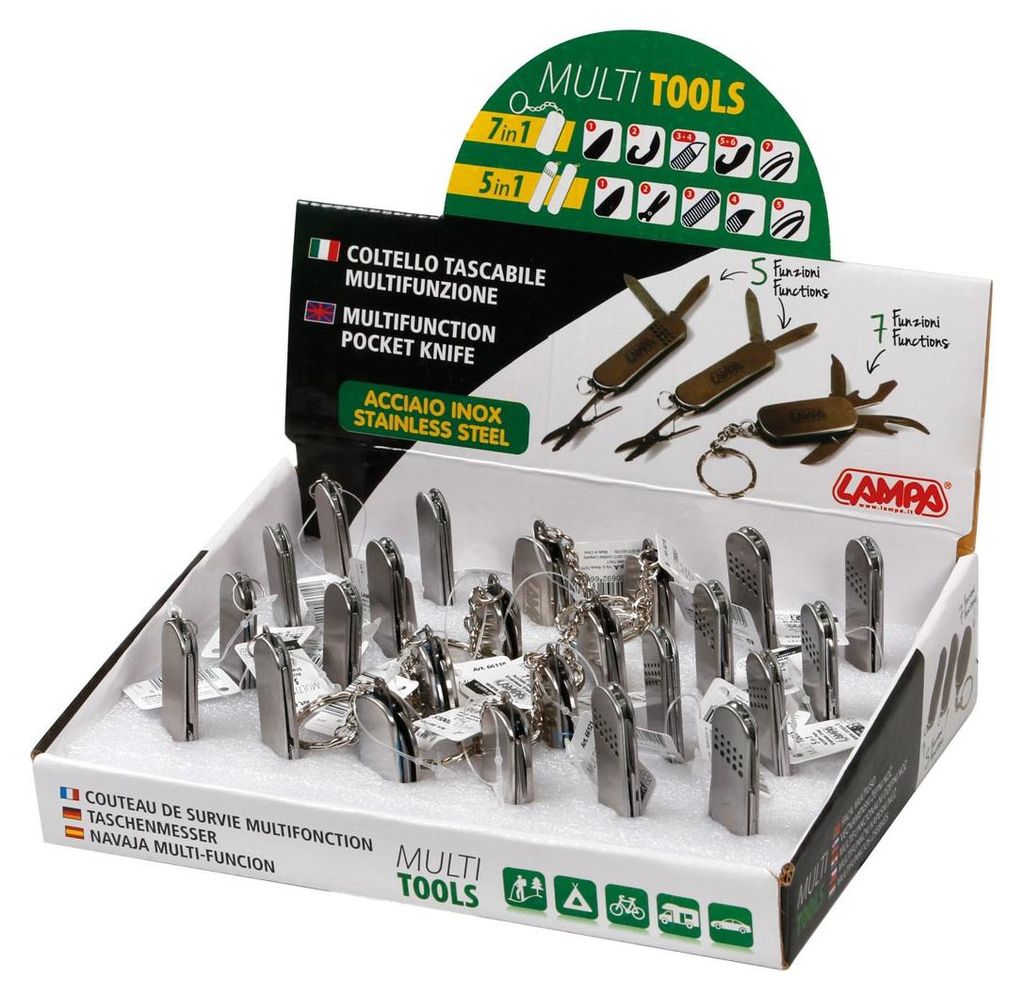 Multi Tools, Multifunktionstaschenmesser - Ausstellungsständer 24 st.