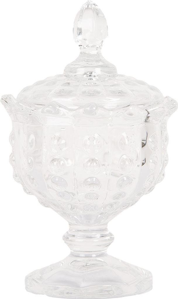 Clayre & Eef Vorratsglas Ø 9x16 cm Transparant Glas