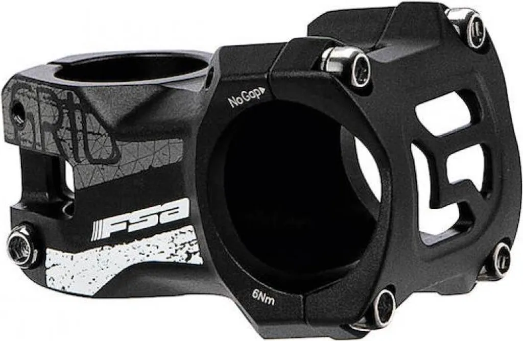 Potence VTT anti-glissement FSA Grid 35 en aluminium noir 35x50mm