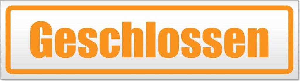 Geschlossen Magnetschild Schild magnetisch