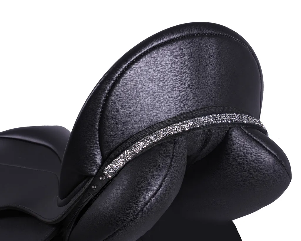 QHP Gioiello da sella Lupine Nero Argento WB - Eleganza Equestre