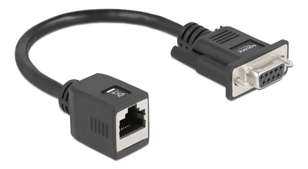 Delock Adattatore Seriale RS-232/422/485 DB9 Femmina a RJ45 Femmina