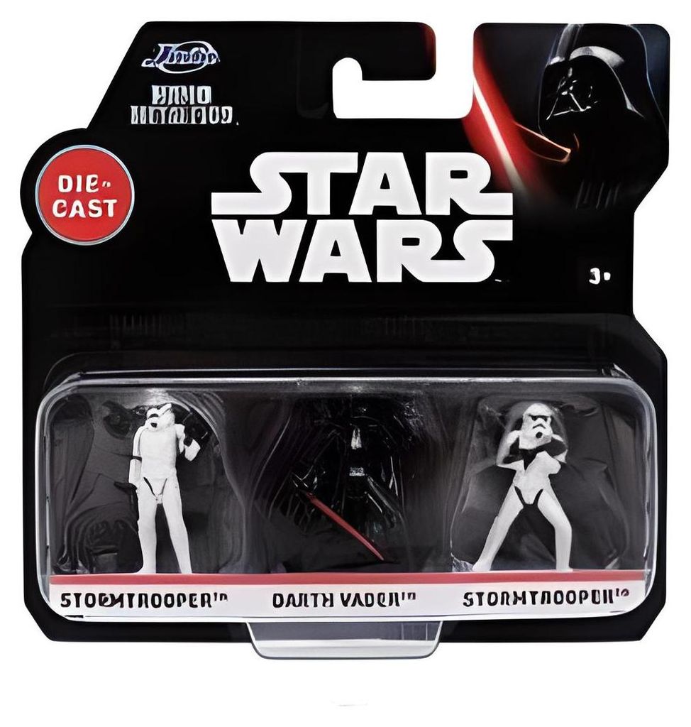 Star Wars Nano Metalfigs Darth Vader & Stormtroopers 3-Pack Image du produit 