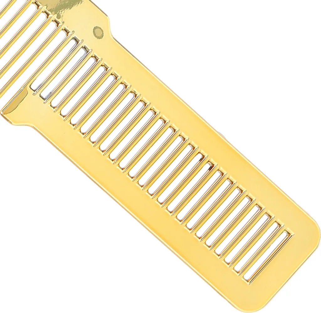 Pettine capelli oro professionale a denti larghi per styling e volume - 4