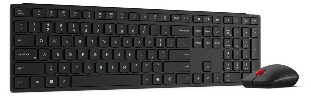 Lenovo 4X31S04830 Tastatur Maus enthalten Heimbüro RF Wireless + Bluetooth Italienisch Schwarz