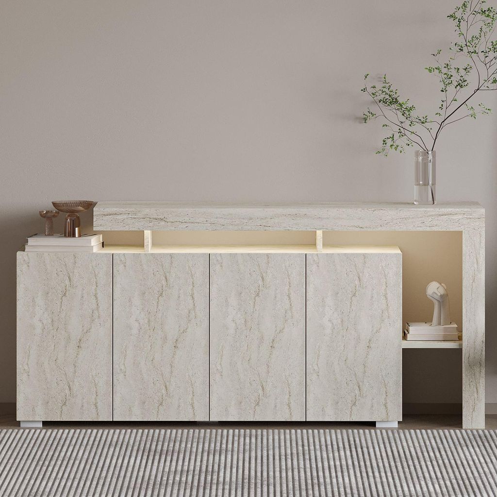 Skye Decor, Hochwertiger Konsolentisch mit LED-Beleuchtung, Produktbild 